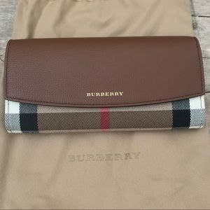 Burberry Horseferry Check & Leather Porter Wallet
